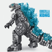 Thumbnail for Building Blocks MOC Idea Expert Monster Godzilla Mecha Bricks Toys - 2