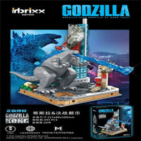 Thumbnail for Building Blocks MOC Idea Monster Godzilla In Battle City Bricks Toy - 2