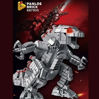 Thumbnail for Building Blocks MOC Ideas Mech Godzilla Monster Q Version Bricks Toys - 1