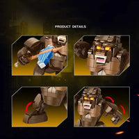 Thumbnail for Building Blocks MOC Ideas Mecha Godzilla King Kong Q Version Bricks Toys - 3