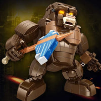 Thumbnail for Building Blocks MOC Ideas Mecha Godzilla King Kong Q Version Bricks Toys - 2