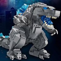 Thumbnail for Building Blocks MOC Ideas Monster Mecha Godzilla Q Version Bricks Toys - 1
