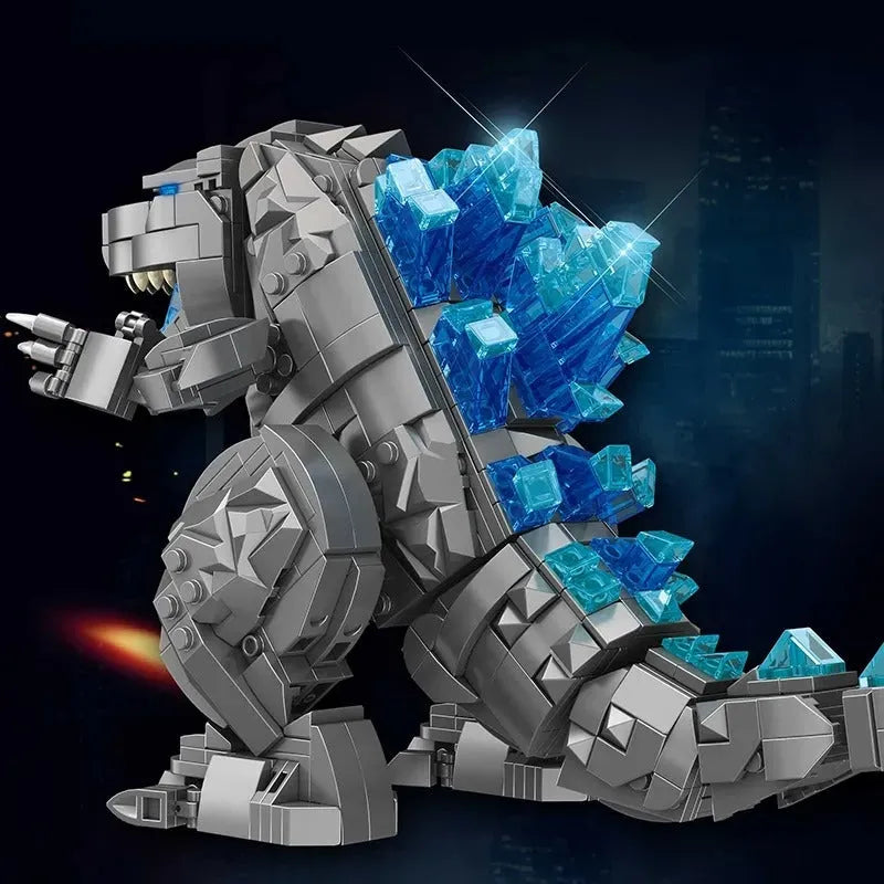 Building Blocks MOC Ideas Monster Mecha Godzilla Q Version Bricks Toys - 4