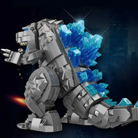 Thumbnail for Building Blocks MOC Ideas Monster Mecha Godzilla Q Version Bricks Toys - 4