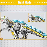 Thumbnail for Building Blocks MOC Jurassic Dinosaur Mechanical Allosaurus Bricks Toy Construction Set Toys - 7