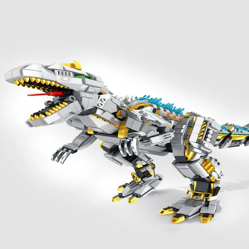 Building Blocks MOC Jurassic Dinosaur Mechanical Allosaurus Bricks Toy Construction Set Toys - 1