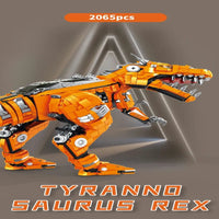 Thumbnail for Building Blocks MOC Jurassic Dinosaur Mechanical Tyrannosaurus Bricks Toy - 4