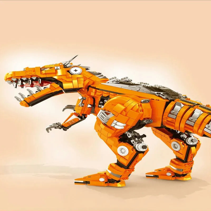 Building Blocks MOC Jurassic Dinosaur Mechanical Tyrannosaurus Bricks Toy - 2