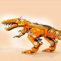 Thumbnail for Building Blocks MOC Jurassic Dinosaur Mechanical Tyrannosaurus Bricks Toy - 2