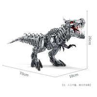Thumbnail for Building Blocks MOC Mechanical Dinosaur Tyrannosaurus Rex Bricks Toy - 6