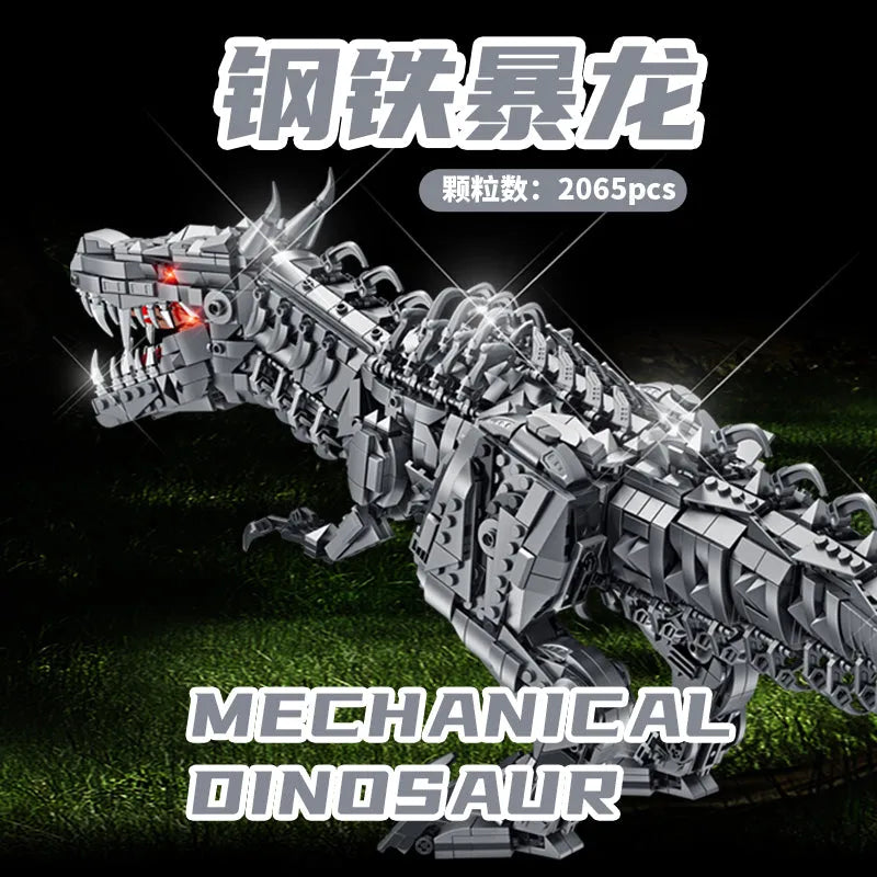 Building Blocks MOC Mechanical Dinosaur Tyrannosaurus Rex Bricks Toy - 3