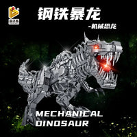 Thumbnail for Building Blocks MOC Mechanical Dinosaur Tyrannosaurus Rex Bricks Toy - 2