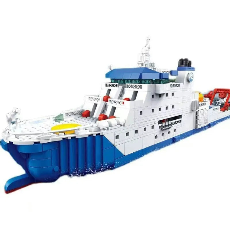 Building Blocks MOC Military Deep Sea One Research Ship Bricks Toys - 4