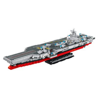 Thumbnail for Building Blocks MOC Military Nimitz-Class Aircraft Carrier Warship Bricks Toy - 1