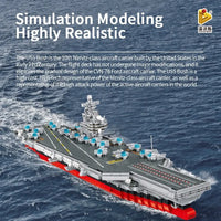 Thumbnail for Building Blocks MOC Military Nimitz-Class Aircraft Carrier Warship Bricks Toy - 3