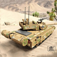 Thumbnail for Building Blocks MOC Military WW2 99A Main Battle Tank Bricks Kids Toys - 5