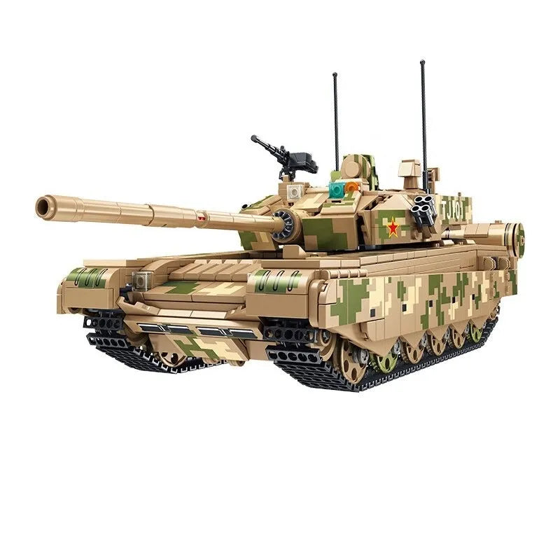 Building Blocks MOC Military WW2 99A Main Battle Tank Bricks Kids Toys - 2