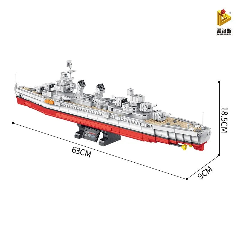 Building Blocks MOC Military WW2 Fletcher Class Destroyer Bricks Battleship - 6