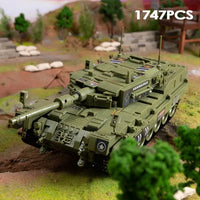 Thumbnail for Building Blocks MOC Military WW2 Leopard 2 Main Battle Tank Bricks Toys Construction Set Toys - 2