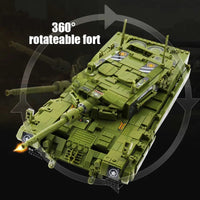 Thumbnail for Building Blocks MOC Military WW2 Leopard 2 Main Battle Tank Bricks Toys Construction Set Toys - 5