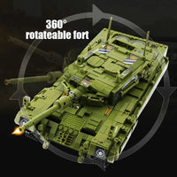 Thumbnail for Building Blocks MOC Military WW2 Leopard 2 Main Battle Tank Bricks Toys - 5