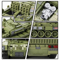 Thumbnail for Building Blocks MOC Military WW2 Leopard 2 Main Battle Tank Bricks Toys Construction Set Toys - 7
