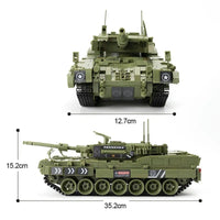 Thumbnail for Building Blocks MOC Military WW2 Leopard 2 Main Battle Tank Bricks Toys Construction Set Toys - 1