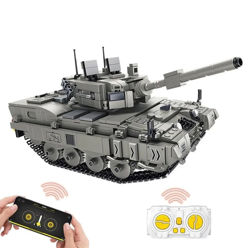 Building Blocks MOC Motorized RC Leopard 2A4 Main Battle Tank Bricks Toy Construction Set Toys - 1