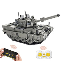 Thumbnail for Building Blocks MOC Motorized RC Leopard 2A4 Main Battle Tank Bricks Toy Construction Set Toys - 1