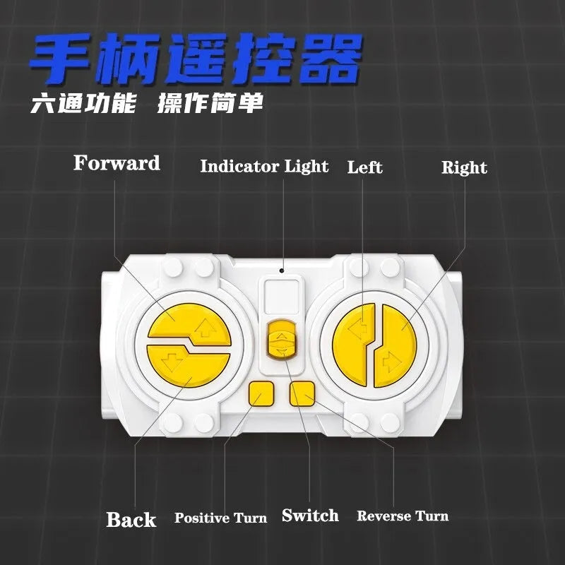 Building Blocks MOC Motorized RC Leopard 2A4 Main Battle Tank Bricks Toy Construction Set Toys - 7