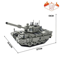 Thumbnail for Building Blocks MOC Motorized RC Leopard 2A4 Main Battle Tank Bricks Toy - 2