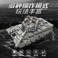 Thumbnail for Building Blocks MOC Motorized RC Leopard 2A4 Main Battle Tank Bricks Toy Construction Set Toys - 5
