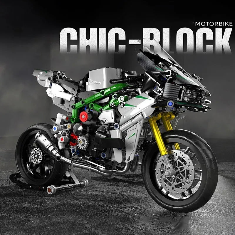 Building Blocks MOC Ninja Fast Racing Motorcycle Kids Bricks Toys - 2