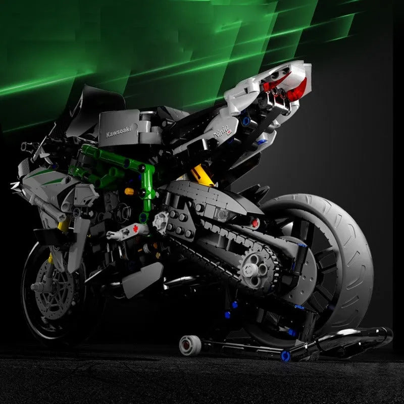 Building Blocks MOC Ninja Fast Racing Motorcycle Kids Bricks Toys - 5