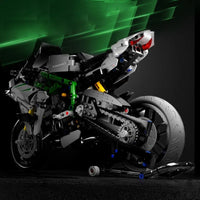 Thumbnail for Building Blocks MOC Ninja Fast Racing Motorcycle Kids Bricks Toys - 5