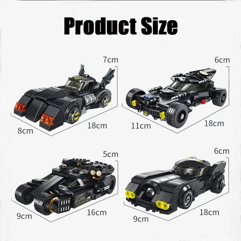 MOC Superhero Batmobile Batman Racing Car Bricks Toy