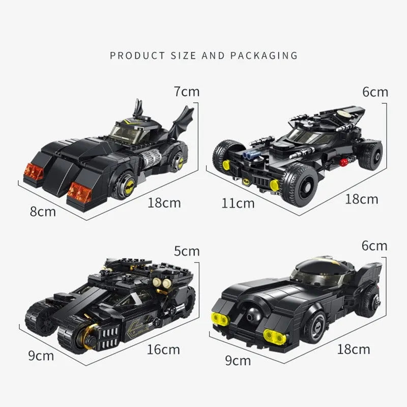 Building Blocks MOC Superhero Racing Batmobile Car Bricks Toy - 6