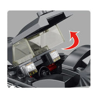 Thumbnail for Building Blocks MOC Superhero Racing Car Batmobile Bricks Toys 666038 Construction Set Toys - 8