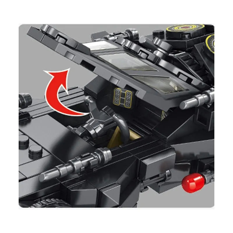 Building Blocks MOC Superhero Racing Car Batmobile Bricks Toys 666038 Construction Set Toys - 9
