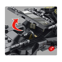Thumbnail for Building Blocks MOC Superhero Racing Car Batmobile Bricks Toys 666038 Construction Set Toys - 9