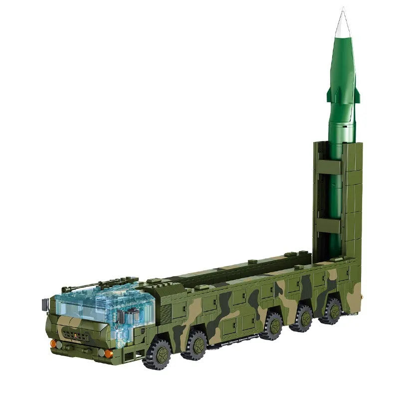 Building Blocks MOC WW2 DF17 Medium Range Ballistic Missile Bricks Toys - 3