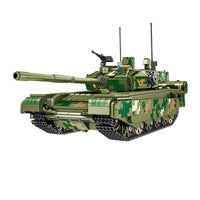 Thumbnail for Building Blocks MOC WW2 Military 99A Main Battle Tank Bricks Kids Toys - 1