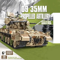 Thumbnail for Building Blocks MOC WW2 Military Tacked Self-Propelled Artillery Bricks Kids Toys Construction Set Toys - 2