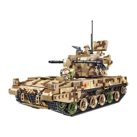 MOC WW2 Military Tacked Building Blocks for Kids