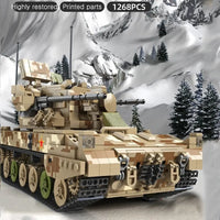 Thumbnail for Building Blocks MOC WW2 Military Tacked Self-Propelled Artillery Bricks Kids Toys Construction Set Toys - 3