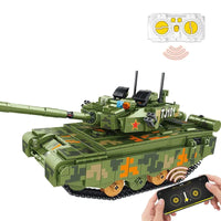 Thumbnail for Building Blocks MOC WW2 Motorized RC Type 99 Main Battle Tank Bricks Toy - 1