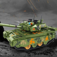 Thumbnail for Building Blocks MOC WW2 Motorized RC Type 99 Main Battle Tank Bricks Toy - 8
