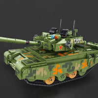 Thumbnail for Building Blocks MOC WW2 Motorized RC Type 99 Main Battle Tank Bricks Toy - 9