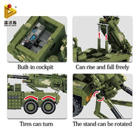 Thumbnail for Building Blocks MOC WW2 SH-15X Armored Car Mounted Howitzer Bricks Toy Construction Set Toys - 5