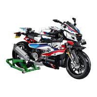 Thumbnail for Building Blocks Tech MOC BMW M 1000RR Motorcycle Bricks Toys 672004 Construction Set Toys - 8